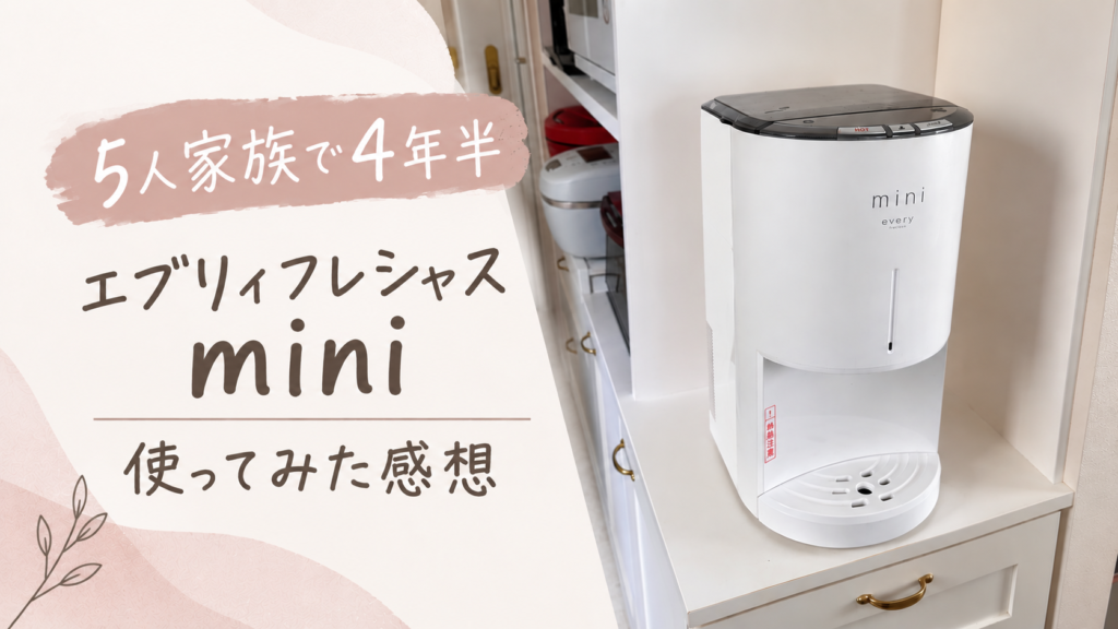 5人家族で4年半エブリィフレシャスminiを使った感想